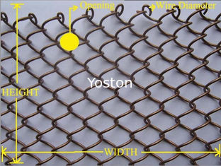 La Cina Rete metallica metallica del collegamento a catena, resistente UV d'attaccatura della tenda del setaccio a maglie della stanza fornitore