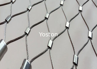 La Cina La maglia flessibile X del cavo dell'acciaio inossidabile della balaustra del balcone tende l'alto spazio all'aperto fornitore